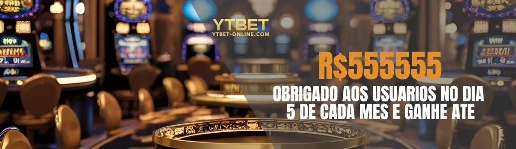 Banner de promoção de bônus de boas-vindas YTBET cassino.