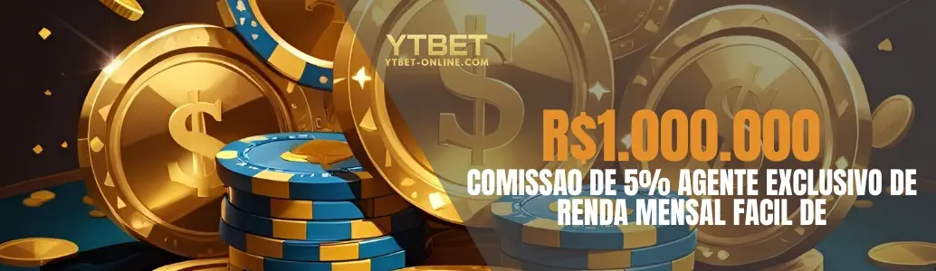 Banner de promoção de bônus de boas-vindas YTBET cassino.